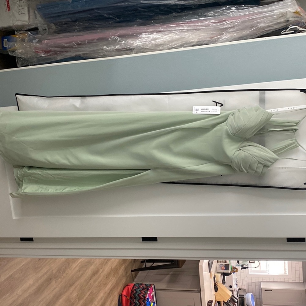 Azazie dress dusty sage size 10